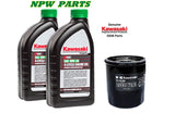 Kawasaki Engine Oil Change Kit 10W40 - 490650724,49065-7010 Oil Filter & (2) 99969-6296