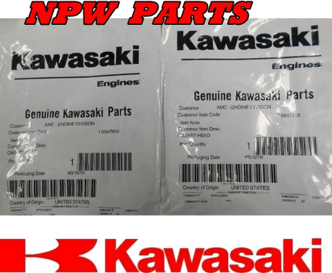 2 Genuine Kawasaki 11004-7015 Head Gaskets FH451V FH500V FH531V OEM 11004-7005