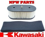GENUINE OEM KAWASAKI # 11013-7031 & 11013-7025 AIR & PRE FILTER COMBO FH ENGINES