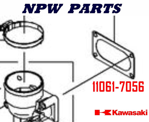 Kawasaki Carburetor Intake Gaskets 11061-7056 FX921V, FXT00V