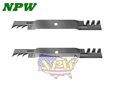 2 PAK Copperhead Mulching Blade fits John Deere GX22151 21-3/8" X .160 X 2-3/4" X 7 Point Star, G
