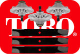 Deck Spindle Blade Kit Set Combo 50" Toro Timecutter Z5030 Z5035 Z5060 117-1192