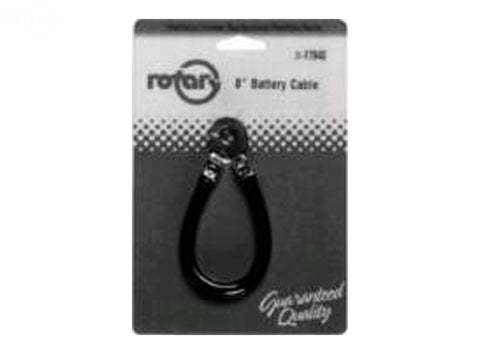 CABLE BATTERY CARDED 8" BLACK