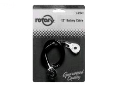 CABLE BATTERY CARDED 12" BLACK