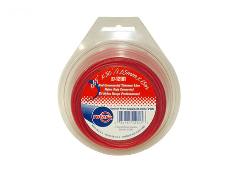 LINE TRIMMER .065 50' LOOP RED COMMERCIAL
