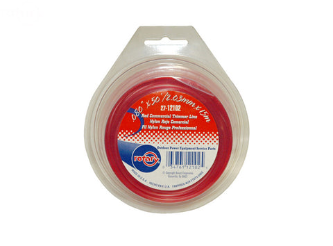 LINE TRIMMER .080 50' LOOP RED COMMERCIAL