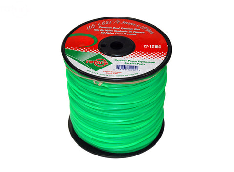 LINE TRIMMER .105  621'  MED SPOOL QUAD GREEN