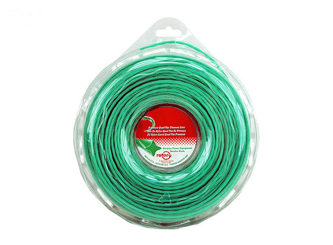 LINE TRIMMER .105  185' LGE DONUT QUAD-TEX TWIST GREEN