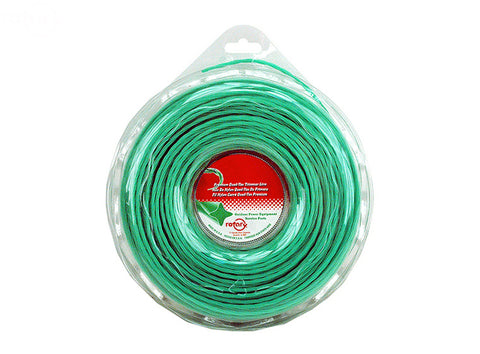LINE TRIMMER  .130  120' LGE DONUT QUAD-TEX TWIST GREEN
