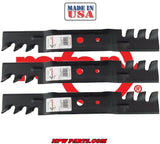 3 Pack Mulching Blades For John Deere 48" L120 & L130 GX20819 GX20250 USA Made