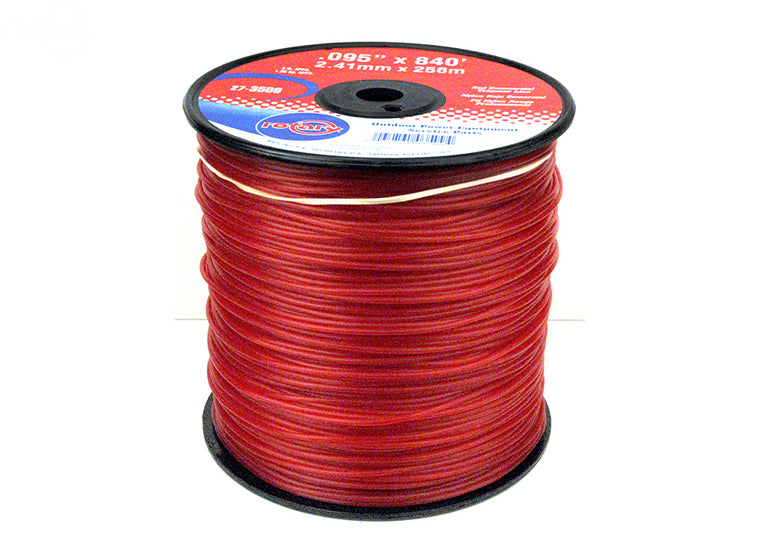 TRIMMER LINE .095 3LB SPOOL RED COMMERCIAL