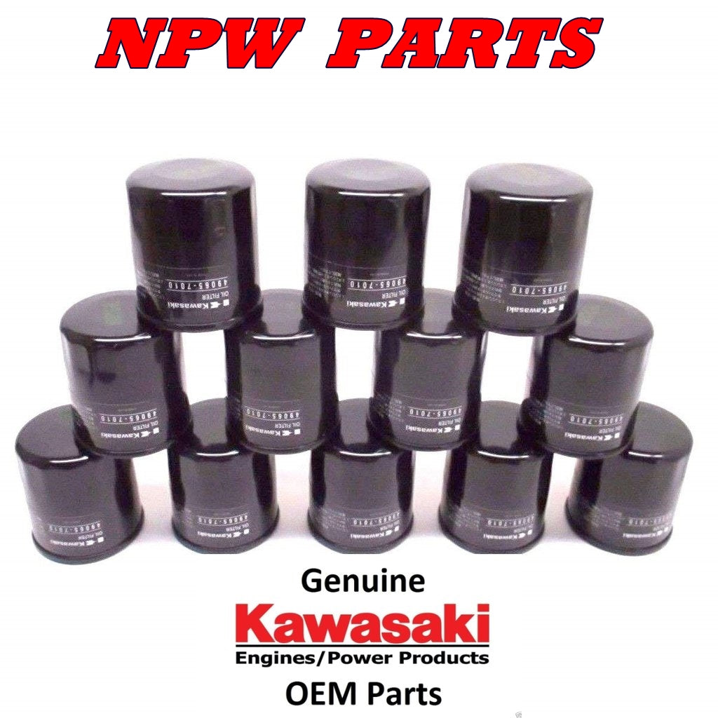 NEW OEM KAWASAKI OIL FILTER 49065-7010 REPLACES 49065-2078 - CASE OF 12