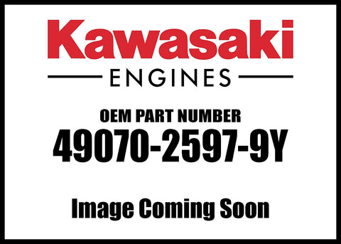 Genuine OEM Kawasaki MUFFLER-COMP Part# 49070-2597-9Y,FA130D SPEC #'S: BS15-CS15