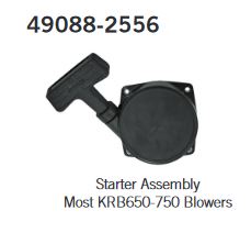 Kawasaki Recoil Starter 49088-2556 490882555 Genuine KRB750A Blower, KRB750B
