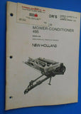 USED NEW HOLLAND 495 MOWER CONDITIONER OPERATORS MANUAL