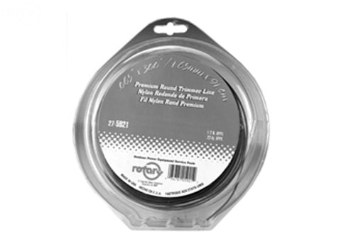 LINE TRIMMER .080 X 1/2 LB. DONUT RED COMMERCIAL