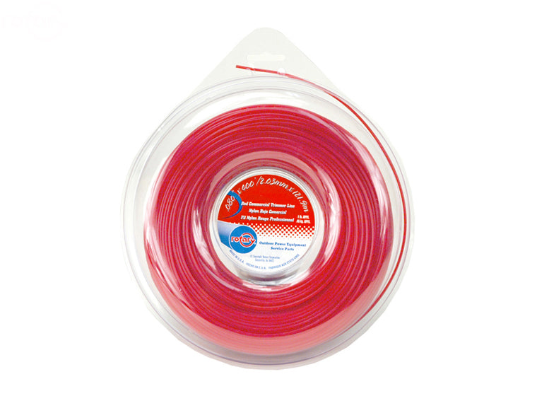 LINE TRIMMER .080 X 1 LB. DONUT RED COMMERCIAL