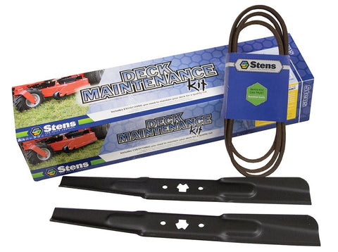 Stens 785-736 Metal Mower Deck Maintenance Kit, Includes 2 of 330-872 Hi-Lift Blade and 265-201 OEM Replacement Belt