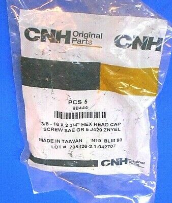 5 PAK New Holland / Case IH / Paladin Brands: CAP SCREW, Part # 88444