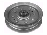 PULLEY FLAT IDLER 3/8"X 4-5/8" AYP,MTD 756-04129, 956-04129. Can be used as 756-05042 (bushing must be removed).