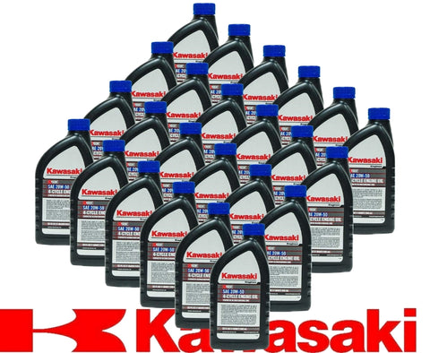 Kawasaki 24PK SAE 20W50 4-Cycle Engine Motor Oil OEM# 99969-6298 Quart Bottle
