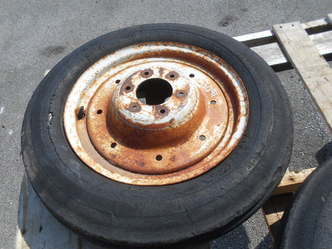 2 1600 FORD FRONT WHEELS-TIRES ARE BAD-