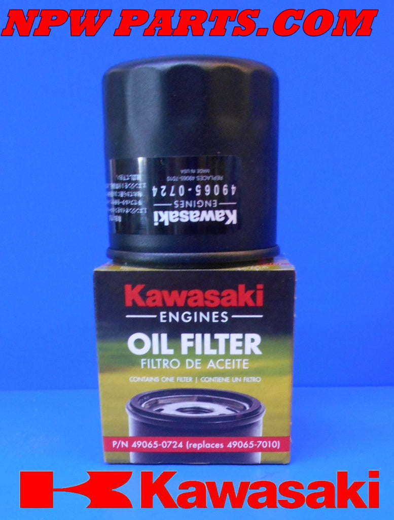 2Pcs Oil Filter Kawasaki 49065-2057 49065-2076 49065-2077 49065