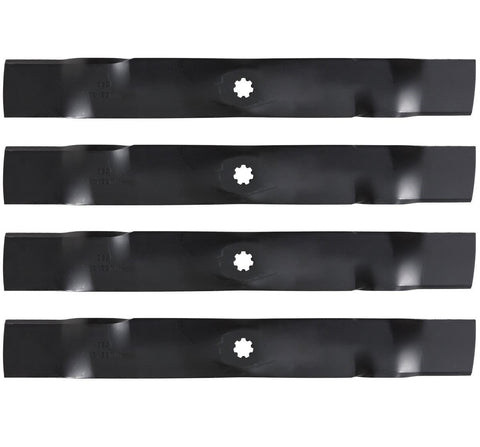 4PK Lawn Mower Blades for 42" John Deere GX22151 GY20850 X 110 X120 X 125 X145 Z225 102 105 115 125 135 21-3/8" X 2-3/4"