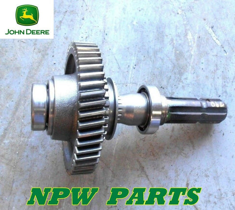 USED --John Deere 770 670 790 3005 REAR PTO SHAFT M803076 AND GEAR M803073