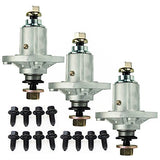 1 Set of 3 Spindle Assemblies for John Deere D100-D160, LA100-LA165, X110, X120 and X140 GY20454, GY20867, GY20962